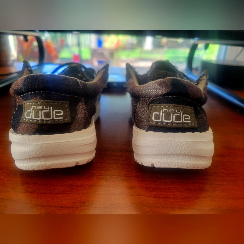 Camo Hey Dude toddler shoes
